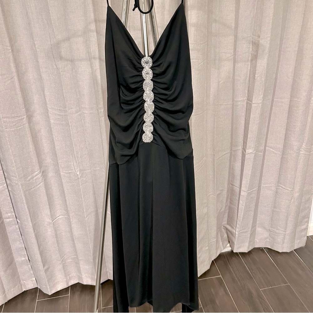 Vintage - CDC Black Dress with Silver Accents‎